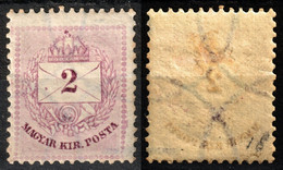 1874 Hungary LETTER ENVELOPE Color  Number Kreuzer Krajcár 2 Kr - MH - Unused Stamps