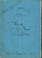 ACTE NOTAIRE GUIBERT À MILLY MARIAGE LEPICIER MILLY LA FORÊT À TREMBLAY MILLY LA FORÊT 4 PAGES : - Manuscripts