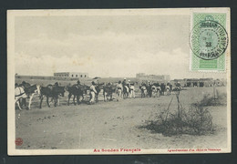 Cpa "Au Soudan Français " Affranchie Par Complaisance Par Soudan Yvert N° 24  Oblitéré En 1923-  LL18605 - Lettres & Documents