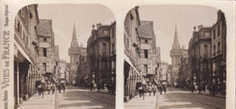 CAEN (Calvados 14) Paris Stéréo VUES De FRANCE S. 219 - 4479. Caen La Rue St-Pierre - TBE - Cartes Stéréoscopiques