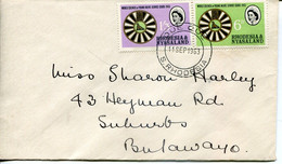 Rhodesia & Nyasaland Mi# 50-1 Used On FDC Letter  - World Council Of Young Boys Service - Rhodesien & Nyasaland (1954-1963)