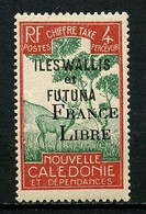 WALLIS FUTUNA 1943 Taxe N° 25 ** Neuf MNH Superbe C 75 € FRANCE LIBRE Faune Animaux Arbres Trees - Postage Due