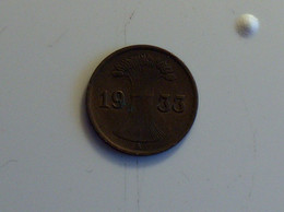 Allemagne 1 Pfennig 1933 A - 1 Rentenpfennig & 1 Reichspfennig