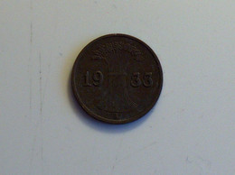 Allemagne 1 Pfennig 1933 A - 1 Rentenpfennig & 1 Reichspfennig