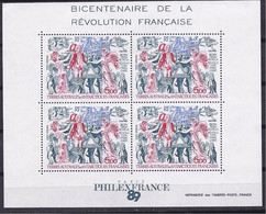 FRENCH  ANTARCTICA1989: Yvert Block1mnh**FRENCH REVOLUTION - Blocs-feuillets