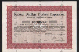National Distillers Products Corporation - Specimen - Bourbon Whiskey Gin - Richmond Virginia => Jim Beam - Autres & Non Classés