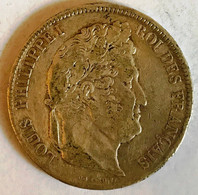 5 Francs Louis-Philippe Tête Laurée - A - 1838 TB - 5 Francs