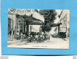 EYGUIERES-place Thiers - Beau Plan-café D'orient Terrasse Animée  Années 1910+20-édit Thiriat - Eyguieres