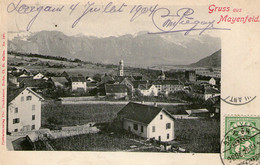 SUISSE - MAYENFELD - MAIENFELD - Gruss Aus Mayenfeld - 1904 - Très Bon état - Maienfeld