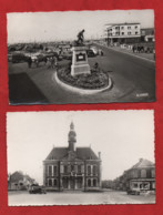 4 CPSM Petit Format -  Berck Plage - L'Hôtel De Ville ,Le Phare , L'Entonnoir - Berck