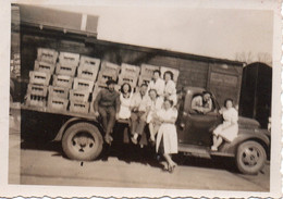 Photo Camion Et Employés Format 9/6 - Automobile