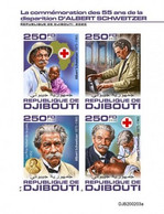 Djibouti 2020, A. Schweitzer, Red Cross, 4val In BF IMPERFORATED - Albert Schweitzer