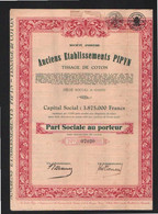 Anciens Etalissements PIPYN - Tissage De Coton - Gent - 1937 - Tessili