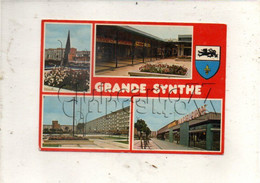 Grande-Synthe (59) : 4 Vues De La Nouvelle Ville Dont GP Magasin "Flandres Vêtements" En 1987 GF. - Grande Synthe