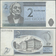 BANKNOTE ESTONIE ESTONIA 1992,EESTI PANK 2 Krooni,Used - Estonia