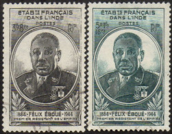 Détail De La Série - Gouverneur - Général Félix Eboué Obl. Inde N° 234 Et 235 - 1945 Gouverneur-Général Félix Éboué