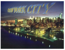 (Q 5) USA - New York City At Night With Roosevelt Island - Chrysler Building