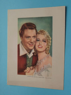 JEANETTE MAC DONALD - NELSON EDDY ( Stars M.G.M. ) > Format +/- 18 X 13 Cm. ( See / Voir Photo Svp ) ! - Andere & Zonder Classificatie