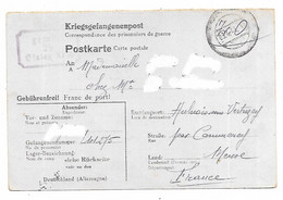 N°1) CP CORRESPONDANCE DES PRISONNIERS DE GUERRE, DESTINATAIRE A AULNOIS SOUS VERTUZEY, MEUSE, CAMP, STALAG XI, 1944 WW2 - Guerre 1939-45