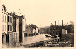 Bas Meudon * Carte Photo * La Rue Vaugirard * Inondation 1910 - Meudon