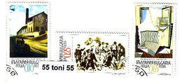 2002, Bulgarian Artists - Barakov C., B. Angeshev, Iv.Nenov 3 V.- Used/oblitere (O) BULGARIA / Bulgarie - Gebraucht