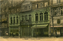Paris * 10ème * Théâtre Antoine * Devanture Salle Spectacle * Cpa Toilée Colorisée * Tailleur Pour Homme J. CLAUSSE - Paris (10)
