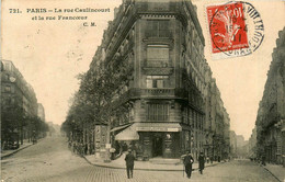 Paris * 18ème * La Rue Caulincourt Et La Rue Francoeur * Café Bière Billards - Distrito: 18