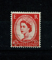 Ref 1401 -  1959  - Great Britain - 2 1/2d Graphite Line  - Fine Used Stamp SG 591 - Usati