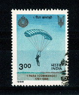 Ref 1401 -  1986 India Parachute Regiment Military - 3r  Fine Used Stamp SG 1199 - Used Stamps