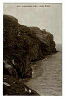 Ref 1402 - Early Postcard - Lighthouse Point - Llandudno Caernarvonshire Wales - Carmarthenshire
