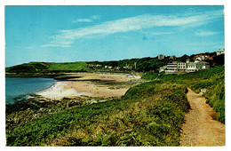 Ref 1403 - 1969 Jarrold Postcard - Cliff Walk Langland Bay - Gower Swansea Glamorgan Wales - Glamorgan