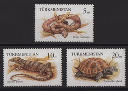 Turkmenistan - N°52 à 54 - Faune - Reptiles - Cote 6.50€ - * Neufs Avec Trace De Charniere - Turkmenistan