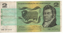 AUSTRALIA  $ 2  P38c   Commonwealth Of Australia  ( John McArthur, Sheep - William Farrer, Wheat ) - 1966-72 Reserve Bank Of Australia