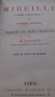 Mireille Poème Provençal FREDERIC MISTRAL Hachette 1880 - Auteurs Français