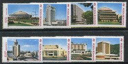 ROMANIA 1987 INTEREUROPA: Buildings Singles Ex Blocks MNH/**.  Michel 4324-31 - Ungebraucht