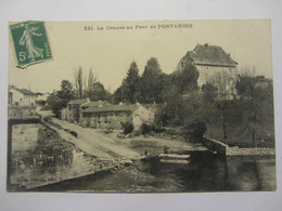 Cpa PONTARION (23) La Creuse Au Pont - Pontarion