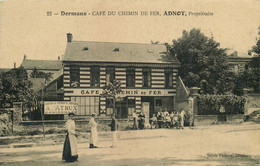 MARNE  DORMANS  Café Du Chemin De Fer ADNOT Propriétaire - Dormans