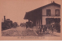 MAROLLES LES BRAULTS(GARE) TRAIN - Marolles-les-Braults