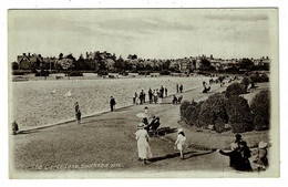 Ref 1404 - Early J. Welch Postcard - The Canoe Lake Southsea - Portsmouth Hampshire - Portsmouth