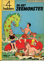 De 4 Helden En Het Zeemonster (1ste Druk) 1968 - De 4 Helden