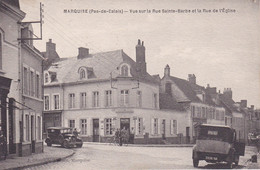 62 - Pas De Calais, Marquise, Vue De La Rue Sainte-Barbe Et La Rue De L'Église - Marquise
