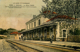 Anduze * La Gare * 1906 * Ligne Chemin De Fer Du Gard - Anduze