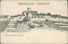 CH REGENSBERG / Vue Generale / DESSIN PUBLICITAIRE KOHLER - Regensberg