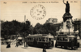 CPA Paris 3e - La Place Et La Statue De La République (79314) - Arrondissement: 03