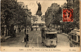 CPA Paris 3e - La Rue Du Temple Et La Place De La République (79317) - Arrondissement: 03