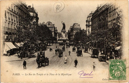 CPA Paris 3e - La Rue Du Temple Et La Place De La République (79320) - Arrondissement: 03