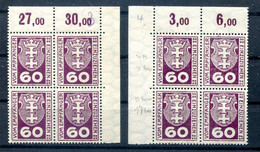 Danzig PORTO 4 ECKRANDVIERERBLOCK ** POSTFRISCH (H8901 - Strafport