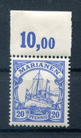 Marianen 10 OR OBERRAND LUXUS UNGEFALTET ** MNH POSTFRISCH (77770 - Islas Maríanas