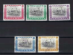 ⭐ Guatemala - Poste Aérienne - YT N° 160 à 164 - Oblitéré - 1948 ⭐ - Guatemala
