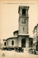 St Germain En Laye * Place De L'église Et De La Paroisse * Automobile Voiture Ancienne - St. Germain En Laye